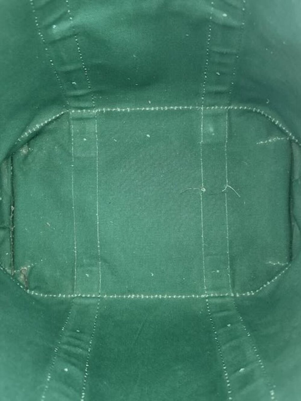 VINTAGE LL BEAN BOAT AND TOTE KELLY GREEN CANVAS BAG SAWTOOTH TAG - Picture 9 of 16